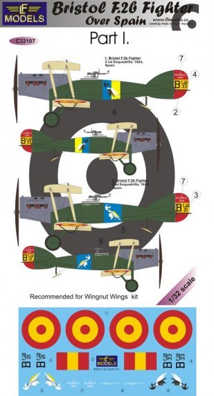 1/32 Decals Bristol F.2b over Spain Part 1