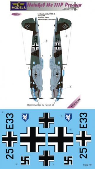 1/32 Decals Heinkel He 111P Pre-war