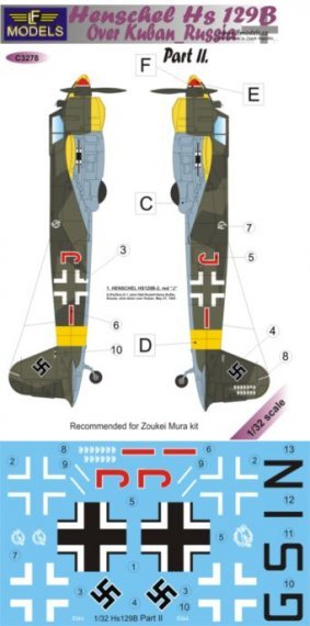 1/32 Decals Hs 129B over Kuban/Russia Pt.2