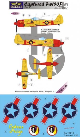 1/32 Decals Captured Fw 190F Part 1