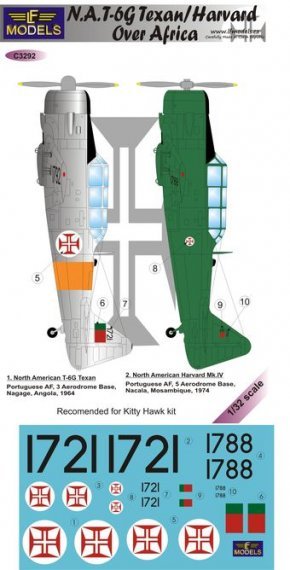 1/32 Decals T-6G Texan/Harvard o.Africa