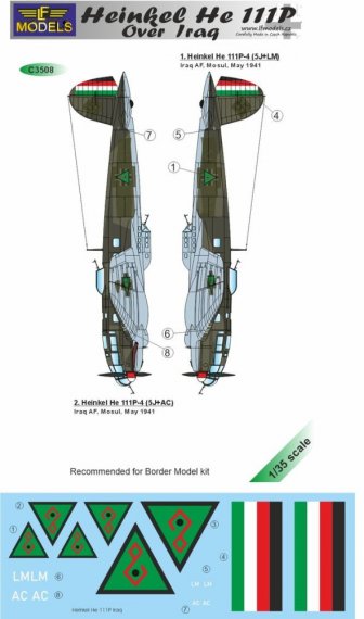 LF Model D�cals 1/35 Heinkel He 111P Irak Border Models