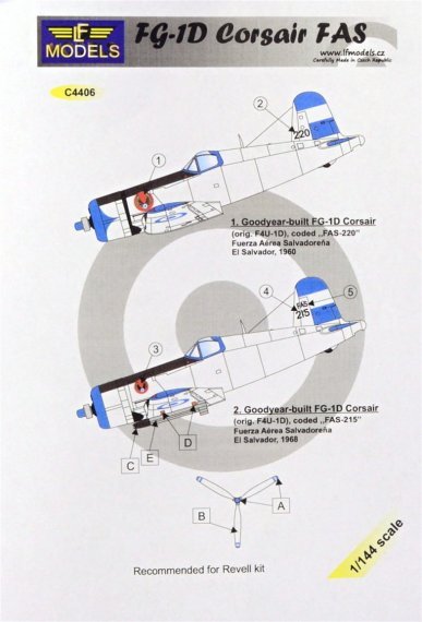1/144 Decals FG-1D Corsair FAS