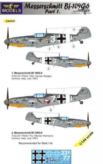 1/144 Messerschmitt Bf-109G-6 Comiso Part 1