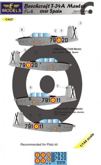 1/144 Decals Beechcraft T-34A Mentor o.Spain Part 2
