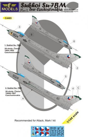 1/144 Decals Su-7BM over Czechoslovakia Part 1