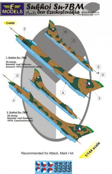 1/144 Decals Su-7BM over Czechoslovakia Part 2