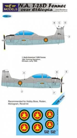 1/48 Decals N.A. T-28D Fennec over Ethiopia (RDN)