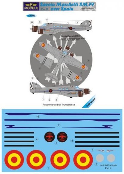 1/48 SM.79 over Spain  Part II. (for Trumpeter)