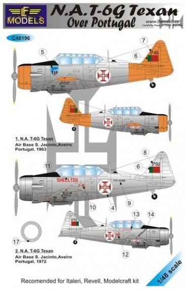 1/48 Decals N.A. T-6G Texan o. Portugal
