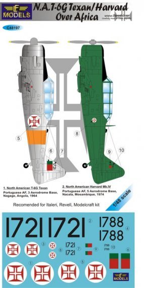 1/48 Decals T-6G Texan/Harvard o.Africa