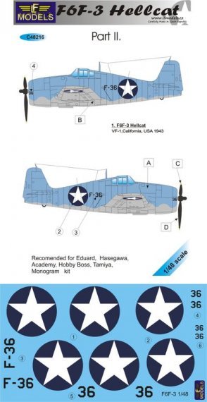 1/48 Decals F6F-3 Hellcat Part II
