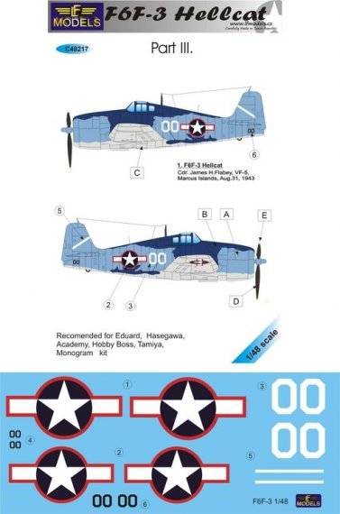 1/48 Decals F6F-3 Hellcat Part III