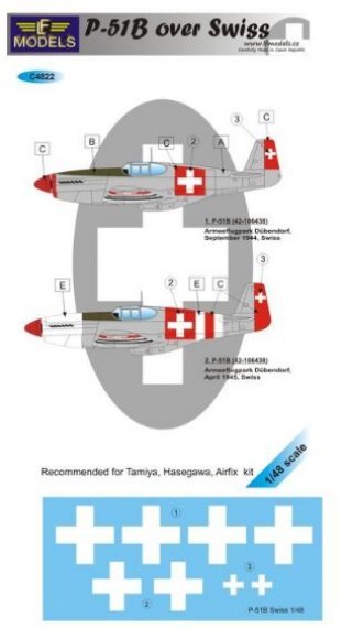 1/48 Decals P-51B over Swiss (AIRF/HAS/TAM)