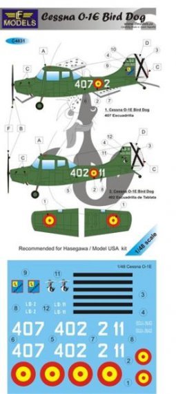 1/48 Decals Cessna O-1E Bird Dog (HAS)