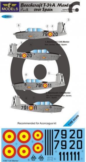 1/48 Decals T-34A Mentor over Spain Part II.(ACON)