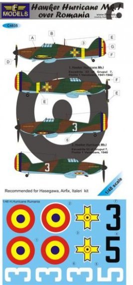 1/48 Decals H.Hurricane Mk.I over Romania (HAS)