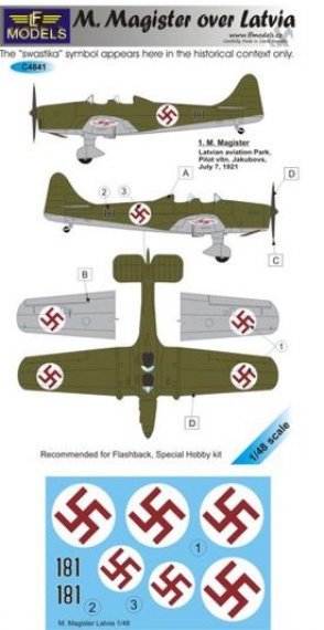 1/48 Decals Miles Magister over Latvia (SP.HOBBY)
