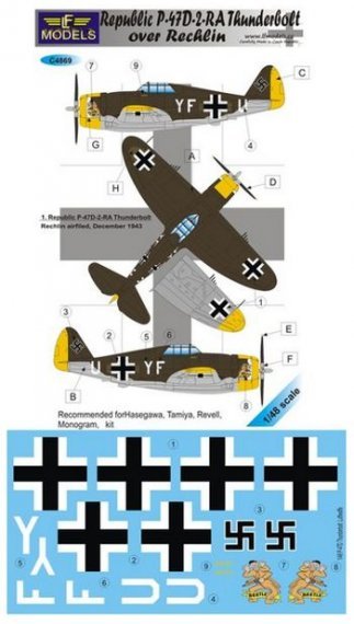 1/48 Decals P-47D-2-RA over Rechlin (HAS)