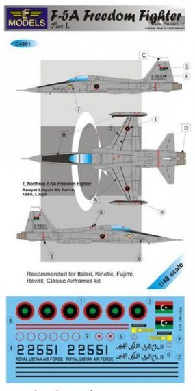 1/48 Decals F-5A Freedom Fighter Part I.