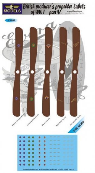1/48 Decals British producer propeller labels V.