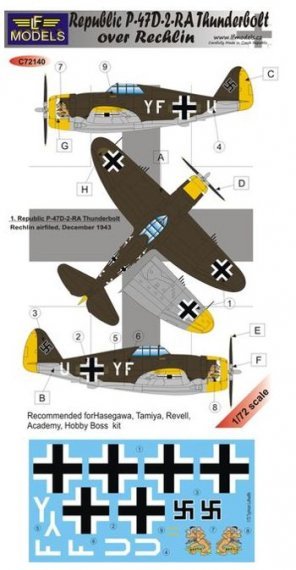 1/72 Decals P-47D-2-RA over Rechlin (HAS/TAM)