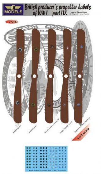 1/72 Decals British producer propeller labels IV.