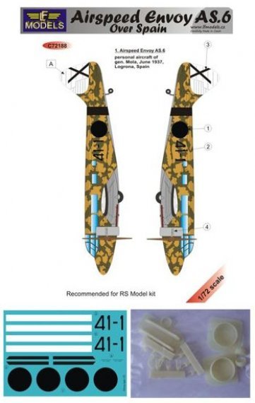 1/72 Airspeed Envoy AS.6 Over Spain (for RS Model)