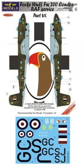 1/72 Focke-Wulf Fw 200 Condor Part VI RAF Service