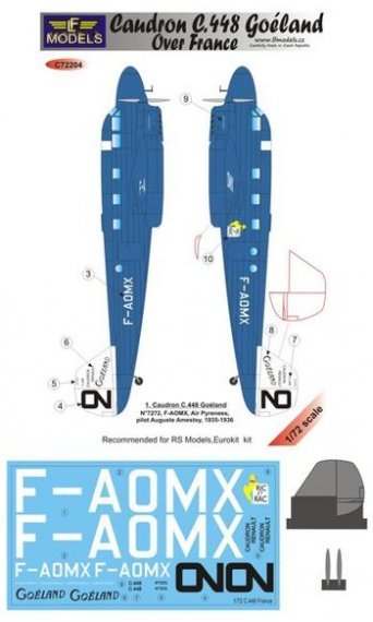 1/72 Caudron C.448 Goeland over France