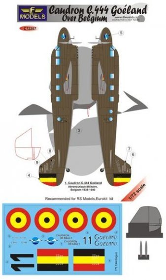 1/72 Caudron C.444 Goeland over Belgium