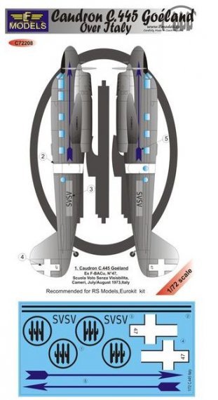 1/72 Caudron C.445 Goeland over Italy