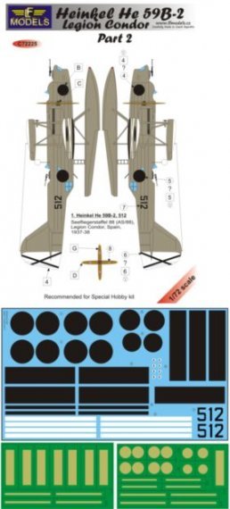 1/72 Decals He 59B-2 Legion Condor & masks  part 2