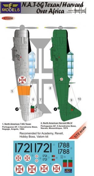 1/72 Decals T-6G Texan/Harvard o.Africa
