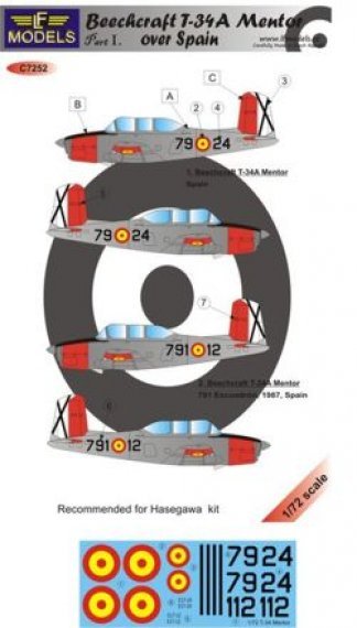1/72 Decals T-34A Mentor over Spain (HAS) Part I.