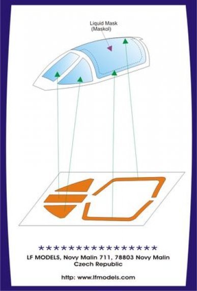 1/48 Canopy mask G.91/R Gina