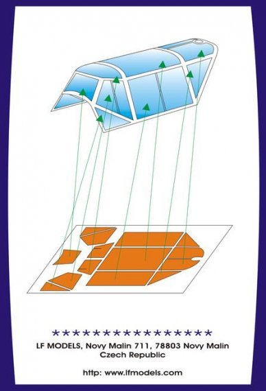 1/48 Canopy mask Bf 109E-1/3 Emil