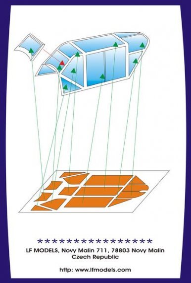 1/48 Canopy mask Bf 109E-4/7 Emil