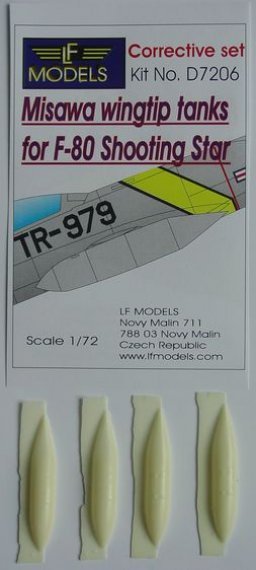1/72 Misawa wingtip tanks for F-80 Shooting Star