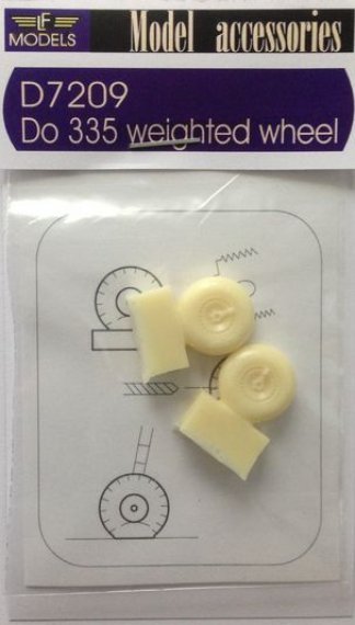 1/72 Dornier Do 335 weighted wheels