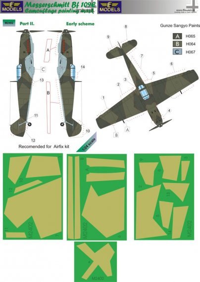 1/24 Mask Messerschmitt Bf109E Early (AIRF) Pt II.