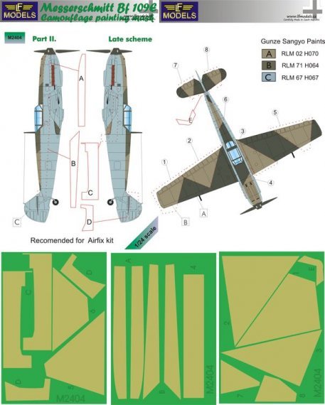 1/24 Mask Messerschmitt Bf109E Late (AIRF) Pt II.