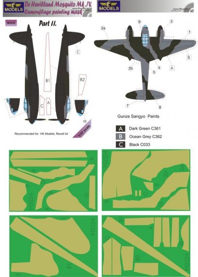 1/32 Mask De Havilland Mosquito Mk.IV (TAM) Pt II.