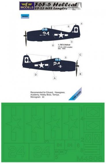 1/48 Mask F6F-5 Hellcat VF-23 USS Lengley