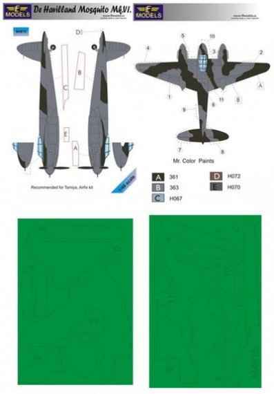 1/48 Mask D.H. Mosquito Mk.VI (for Tamiya and Airfix)