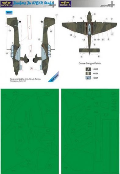 1/48 Mask Junkers Ju 87B/R Stuka (AIRF/REV/TAM)
