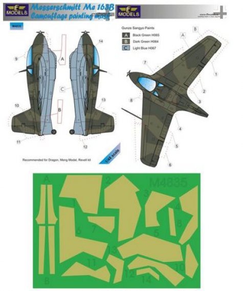 1/48 Masks for Messerschmitt Me 163B