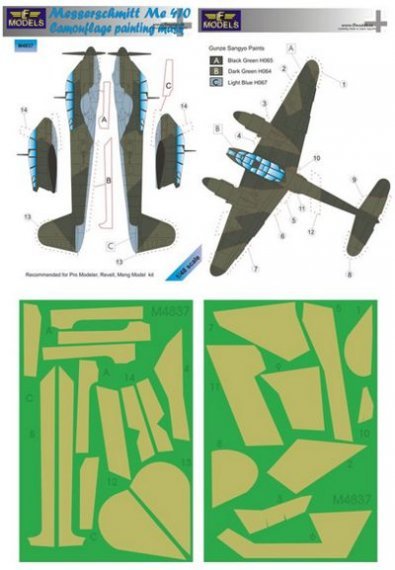 1/48 Masks for Messerschmitt Me 410