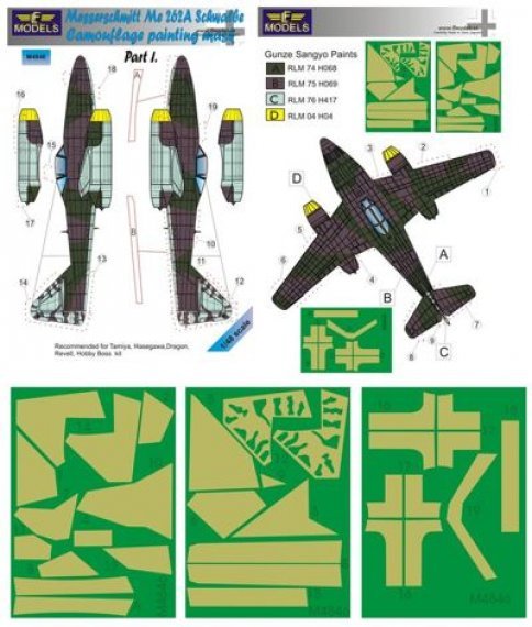 1/48 Mask Me262A Schwalbe Part I.