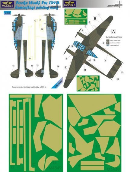 1/48 Mask Focke Wulf Fw 189A